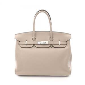 Hermes Birkin 35 Handbag, Leather, Togo Women's, Beige